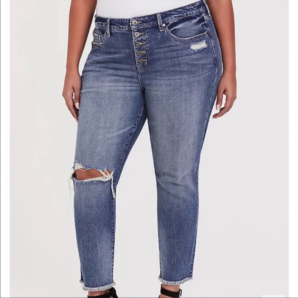 torrid high rise straight jean plus size 20